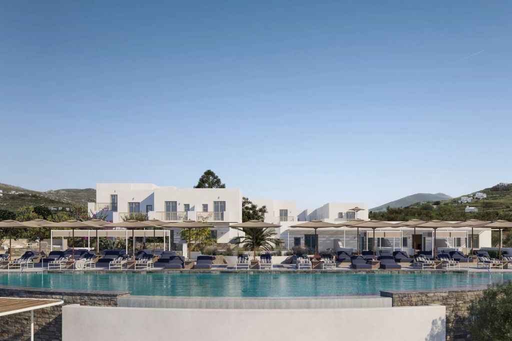 Pool und Liegen Cosme, A Luxury Collection Resort, Paros