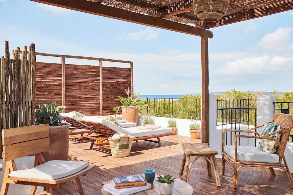 Terrasse vom der Suite mit Meerblick