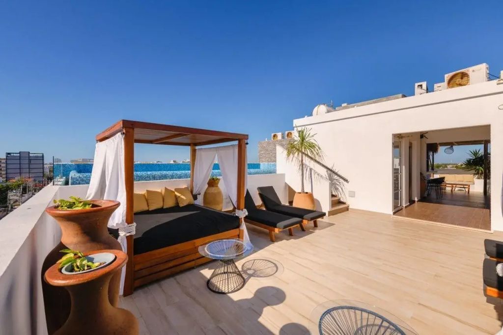 Terrasse Hotel Playa del Carmen Galeriebild 1