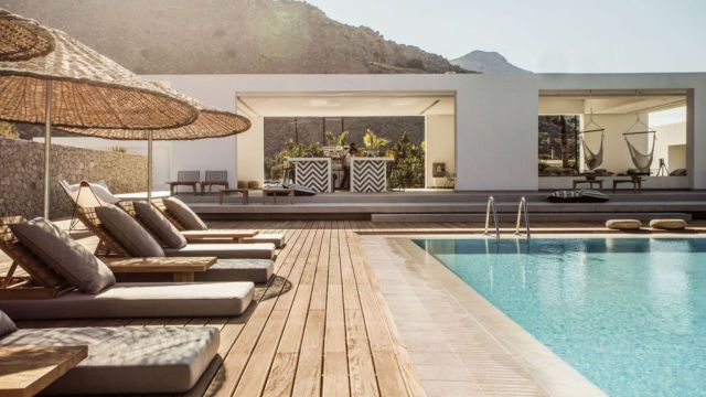 Hotelpool Boho Stil