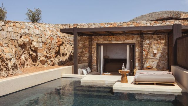 Privatpool Suite Gundari Hotel Terrasse