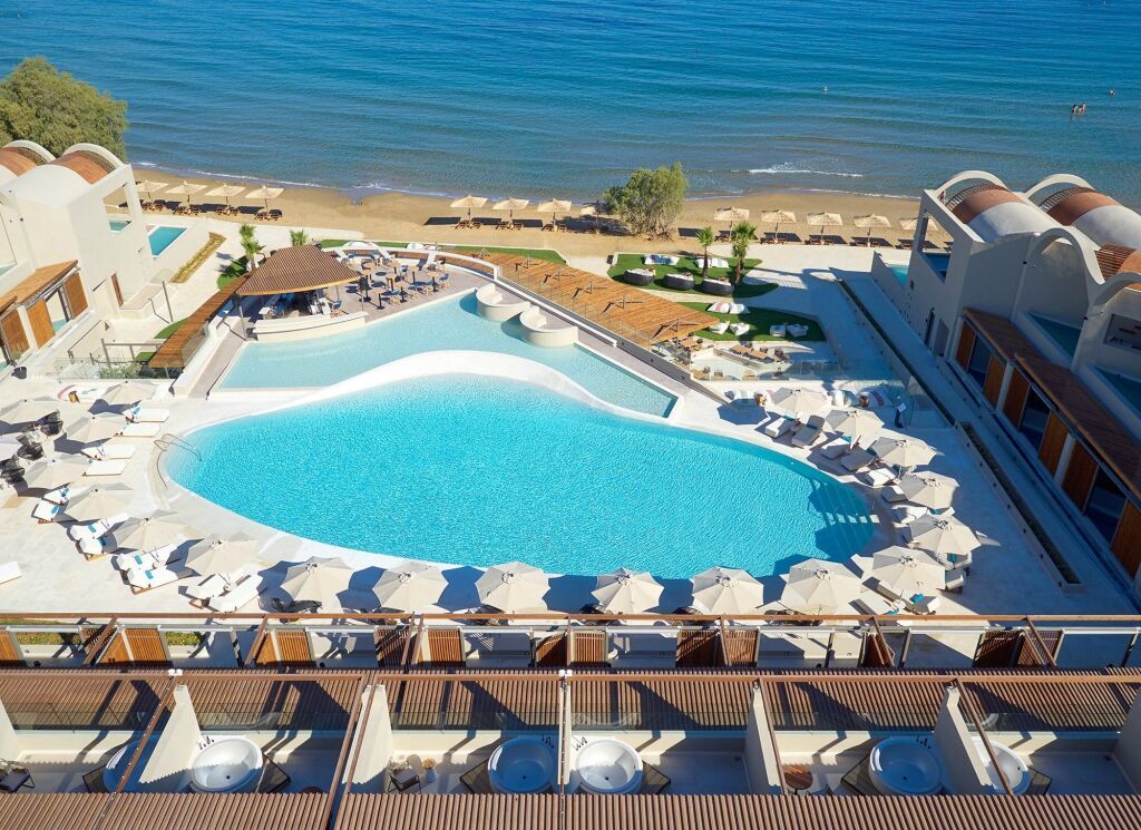 Pool direkt am Meer Domes Noruz Chania