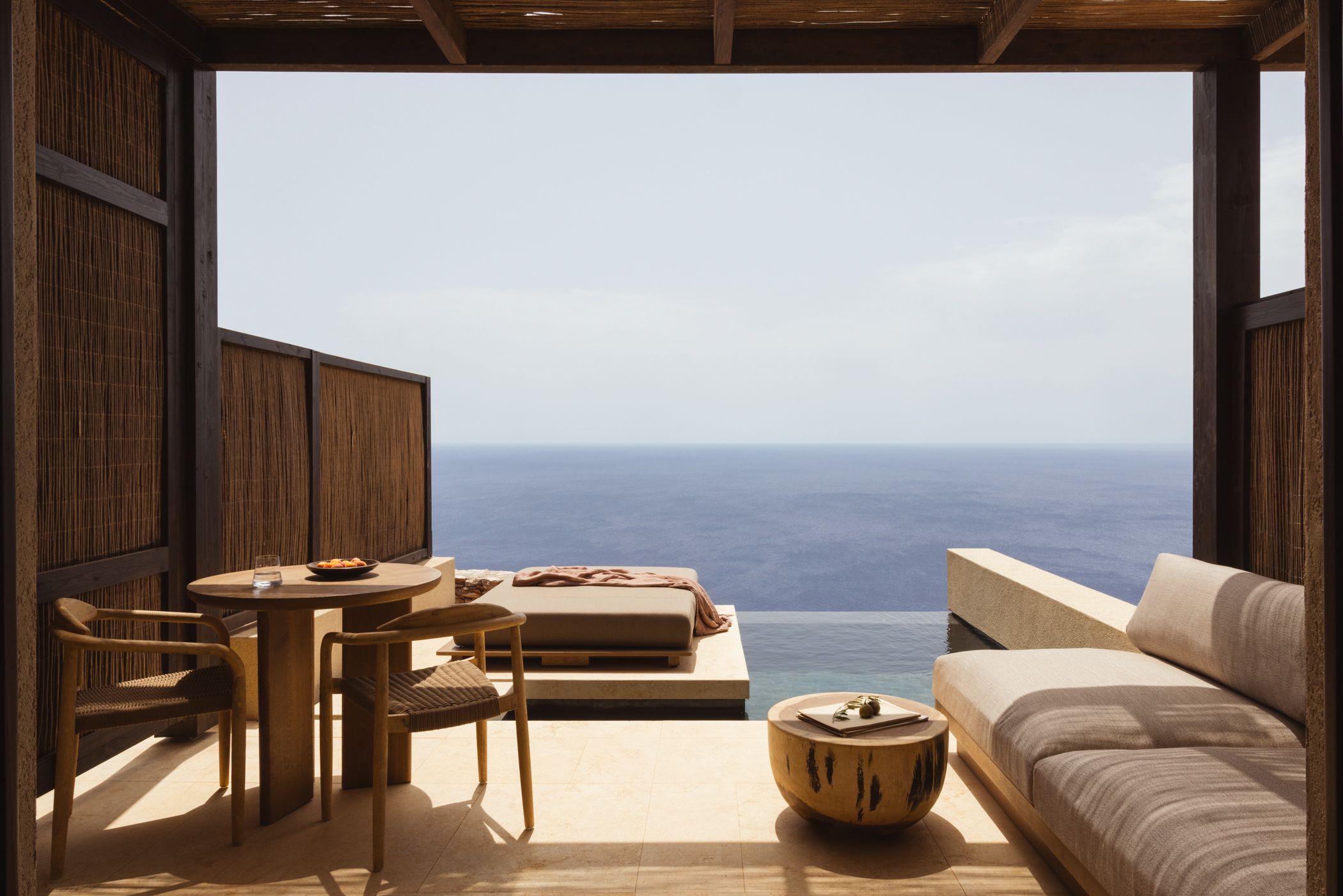 Aussicht auf das Meer von der Suite